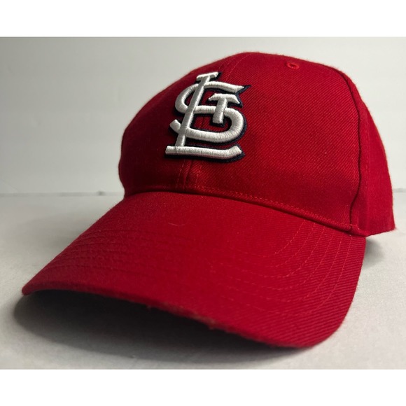 St. Louis Cardinals Hat Cap Red Autographed One Size - Picture 1 of 11